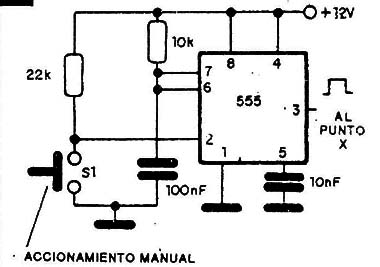 Accionamiento con antirepique manual.
