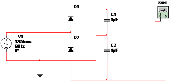 Figura 1 – Doblador de voltaje.
