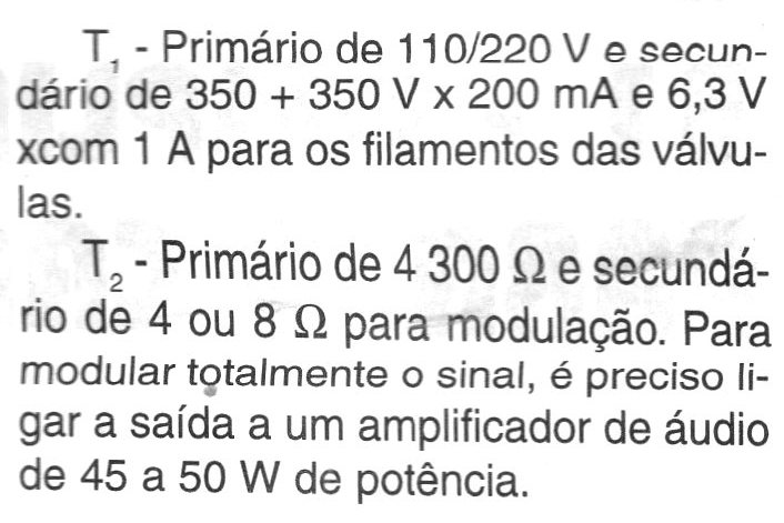 Transmisor Valvulado de OM de 50 W
Transmisor Valvulado de OM de 50 W