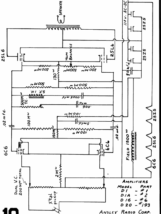 Amplificador de 1940 de Ansley Radio
Amplificador de 1940 de Ansley Radio