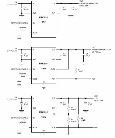 Figura 3 - Circuitos de aplicación
