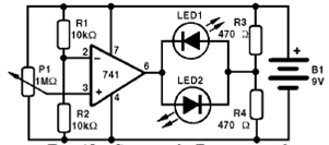 Figura 1 - Circuito con el 741.
