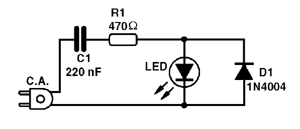 Figura 1 - Diagrama de la lámpara de LED
