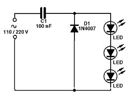 Figura 3 - Circuito para 3 LED
