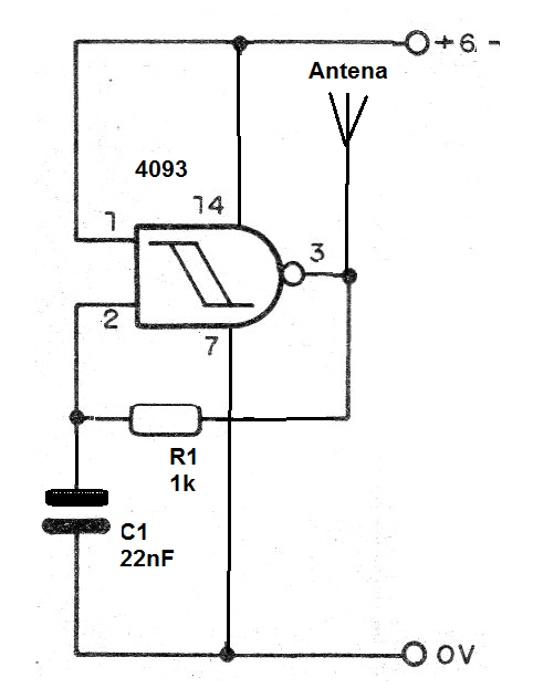 Figura 1 - Diagrama del micro-transmisor
Figura 1 - Diagrama del micro-transmisor