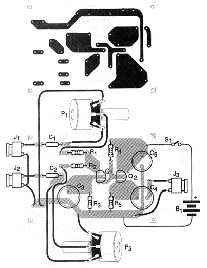 Figura 2 - Placa de circuito impreso para el montaje
