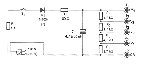 Figura 1 - Diagrama de la fuente de alta tensión
