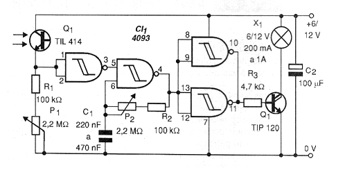 Figura 1 - Diagrama del interruptor nocturno
