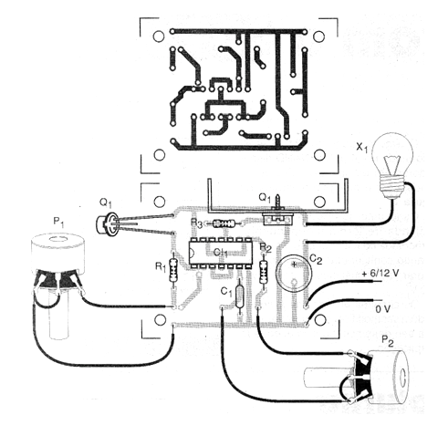 Figura 2 - Placa de circuito impreso para el montaje
