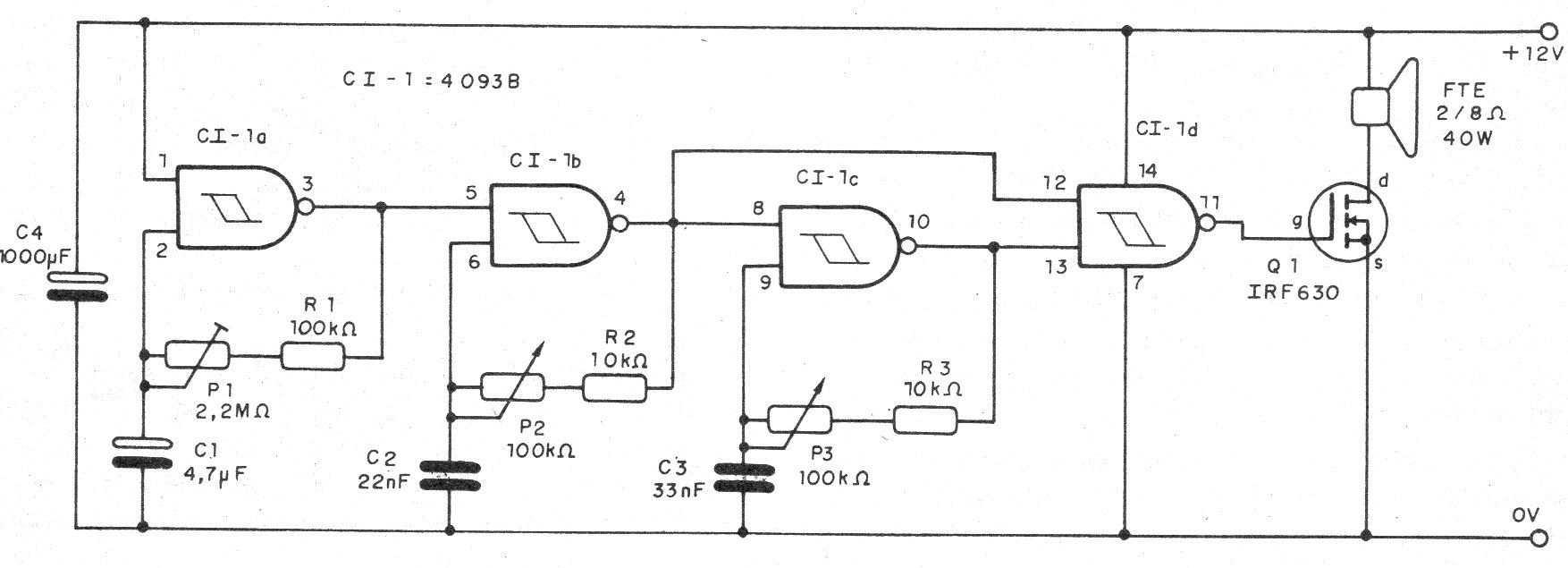 Figura 1 - Diagrama de la sirena
Figura 1 - Diagrama de la sirena