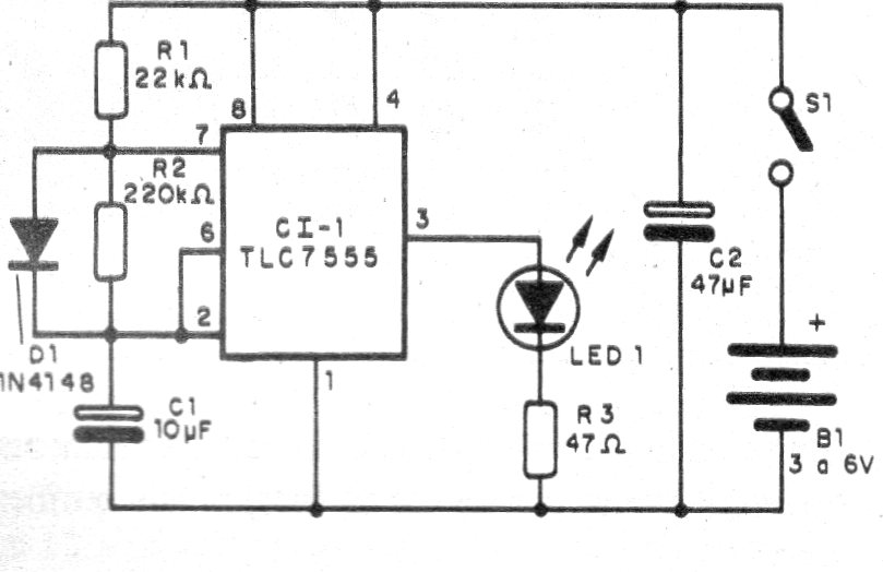 Figura 1 - Diagrama del parpadeante
Figura 1 - Diagrama del parpadeante