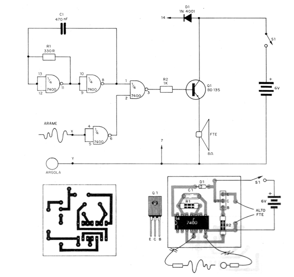 Figura 1 - Diagrama y placa
Figura 1 - Diagrama y placa