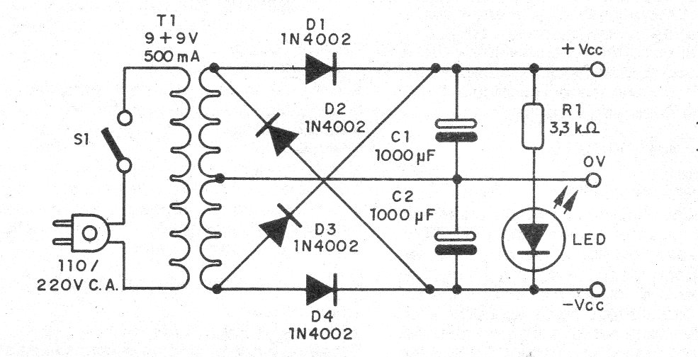 Figura 1 - Diagrama completo de la fuente
Figura 1 - Diagrama completo de la fuente