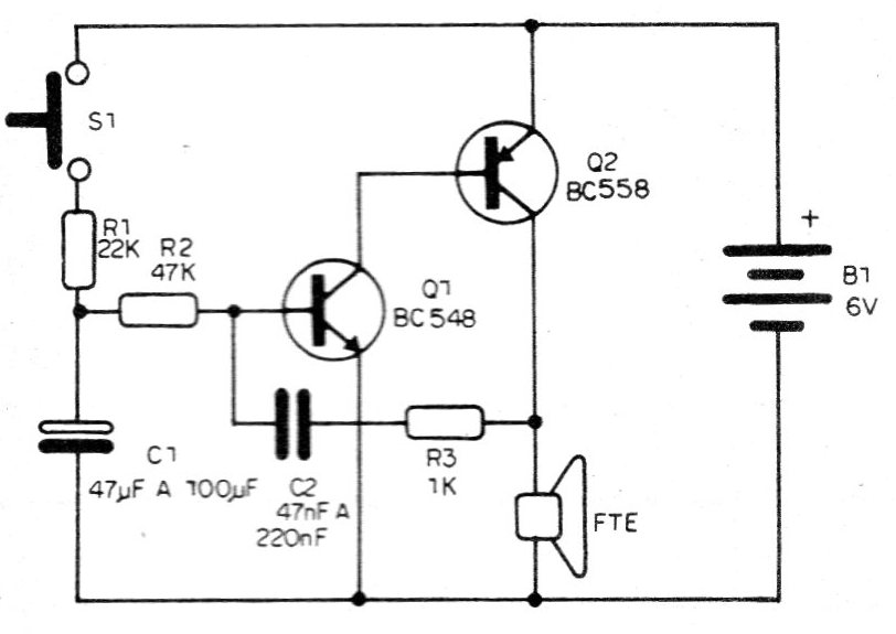 Figura 1 - Diagrama de la sirena manual
Figura 1 - Diagrama de la sirena manual