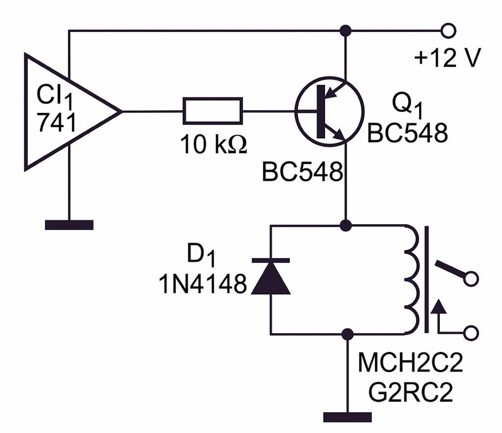 Fig. 8. Activación con transistor PNP. Fig. 8. Activación con transistor PNP.